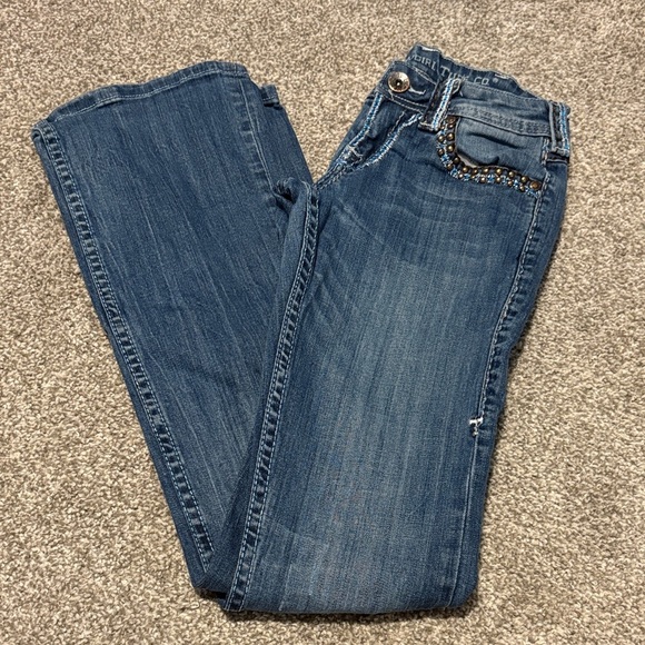 Cowgirl Tuff Copper Beauty Boot Cut Jeans - Picture 1 of 5